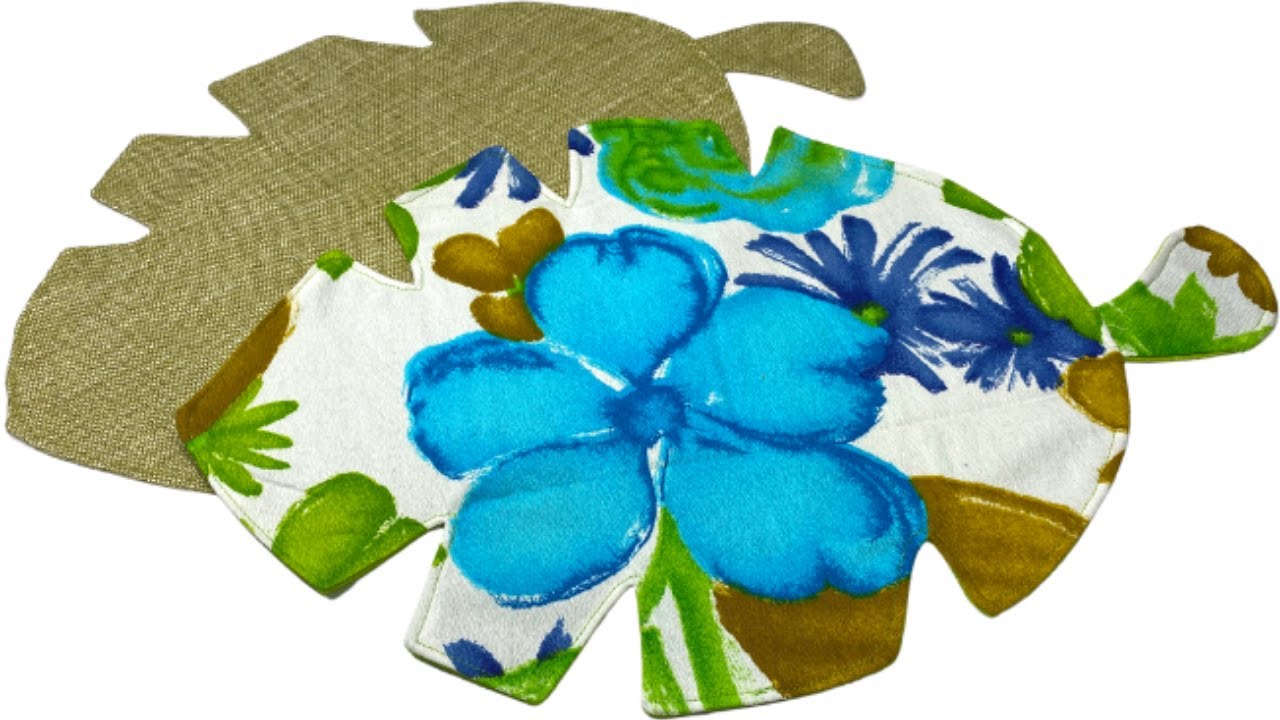 EASY BANANA LEAF PLACEMATS SEWING TUTORIAL YouTube
