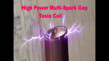 High Power Multi Spark Gap Tesla Coil