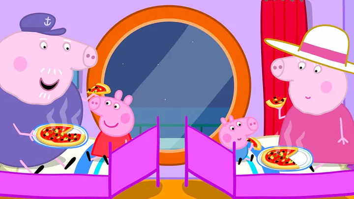 Peppa Pig Goes on a CRUISE Ship Holiday🚢🍕 | Full Episodes | Pizza Party at Sea|Mini Movie 15 Minutes