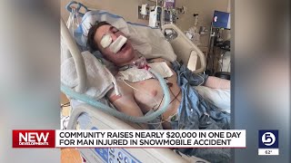 Family grateful for help after snowmobiler suffers life-altering injuries in crash