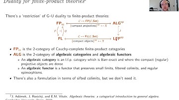 Jonas Frey, Characterizing clan-algebraic categories