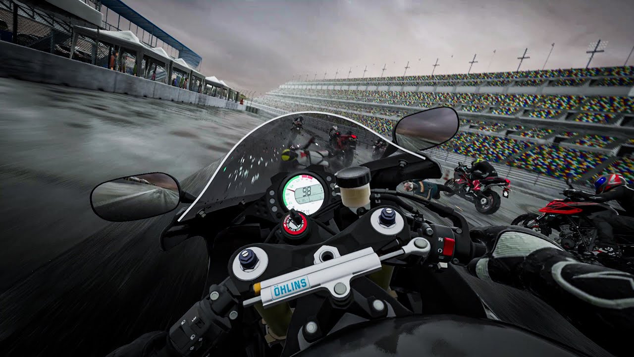 ZX10-R Start Crash -  Realistic First Person GamePlay Ride 4 [4K60]