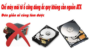 Chế máy mài từ ổ cứng pc cũ không cần nguồn atx V1