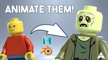 How to create custom Lego minifigures in Maya and Blender