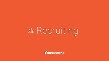 HR Recruiting Software Suite from Cornerstone