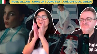 Rose Villain - COME UN TUONO feat. Guè (Official Video) -🇩🇰REACTION