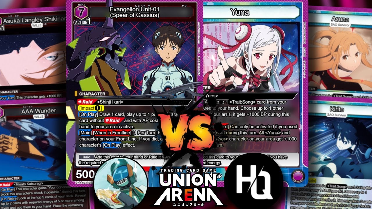 Testing Top Tier Purple Decks! Evangelion 01 VS SAO Yuna (Union Arena)