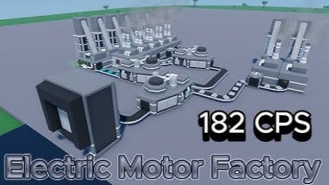 Electric Motor Factory | Build Your Factory Tycoon | Roblox