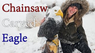 Eagle Chainsaw Carving