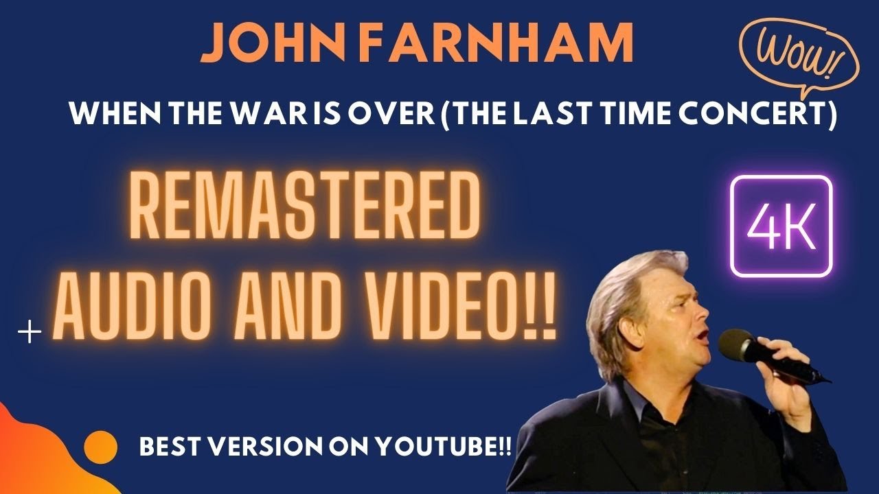 John Farnham - When the War is Over - Remastered High Quality - YouTube