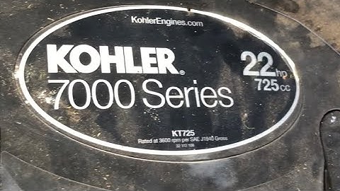 Kohler 7000 series 22hp valve cover retrofit from stamped steel to composite with heat shields.