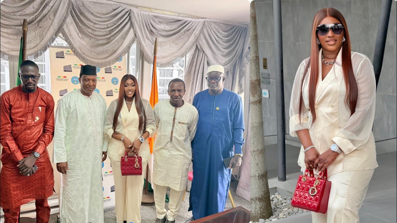 MARIAM BAH ET SON STAFF CHEZ L AMBASSADEUR DU MALI EN CÔTE D'IVOIRE 
