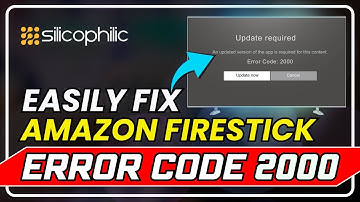 How to Fix Firestick Error Code 2000 | Quick & Easy Solution!