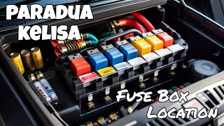 Perodua Kelisa GXI Fuse Box Location and Information