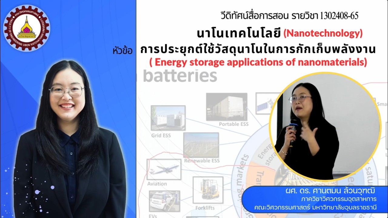 วีดิทัศน์รายวิชา 1302408-65 นาโนเทคโนโลยี