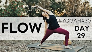 20 Minute Yoga Flow Vinyasa (Hip Openers, Twists and Arm Balances) Day 29 | Fightmaster Yoga Videos