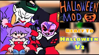 Halloween Mod V2 || Fnf React To GF, Mommy, Pico & More