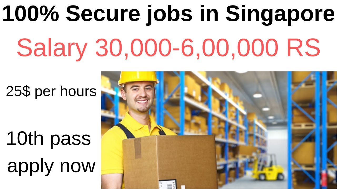 8th pass jobs in Singapore // Direct joining // March 2019