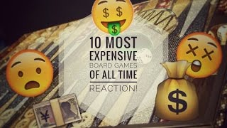 10 Most Expensive Board Games Of All Time REACTION!