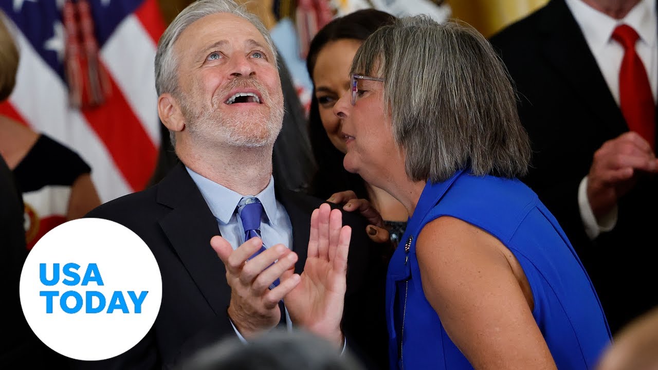 Biden thanks Jon Stewart at PACT Act signing | USA TODAY