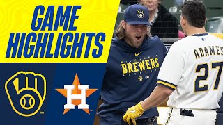 Astros vs. Brewers Game Highlights (5/24/23) | MLB Highlights