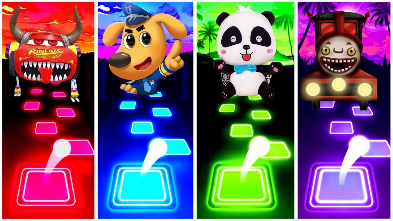 Sheriff Labredor -  Baby Bus - Choo Choo Charls - Lightning McQeen Eater.  Tilse  Hop Edm Rush Game