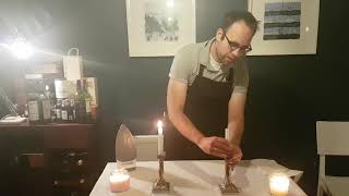 How to remove candle wax from a table cloth and 5 tips for candles | Episode 26 Butler School