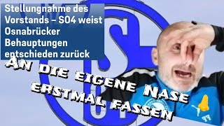 Was stimmt mit den Verantwortlichen von VFL Osnabrück nicht, Schalke die Schuld zu geben.