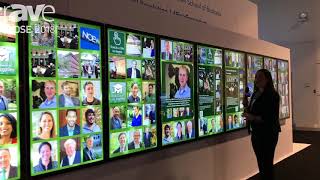 DSE 2018: Elo Touch Solutions Demos 9x1 Interactive Video Wall Install at Tulane with DesignCentrix