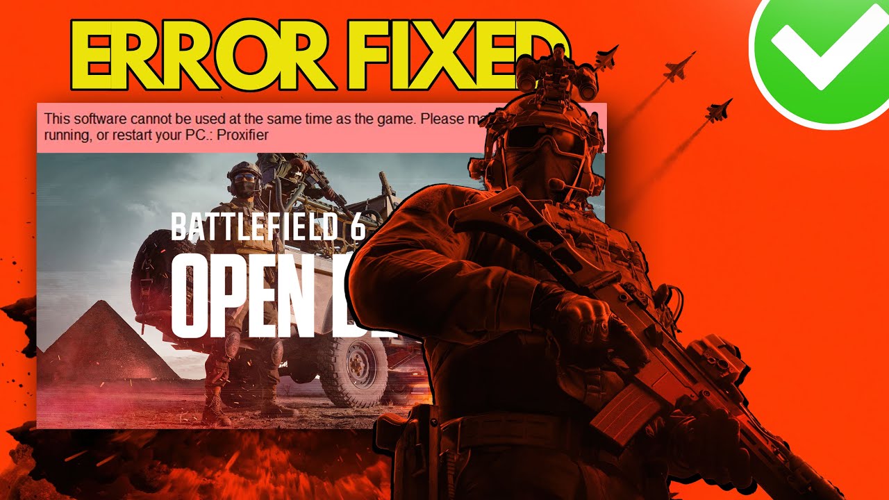Ошибка Proxifier в Battlefield 6. Это программное обеспечение нельзя использовать одновременно с ...