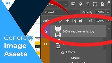 How to Generate Image Assets in Photoshop | Beekay
