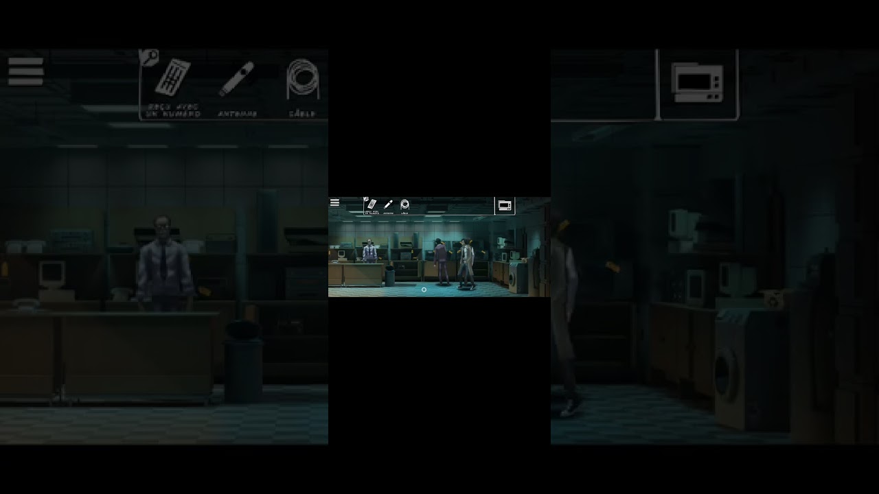 Jérôme Donati joue à un jeu point’n’click. 