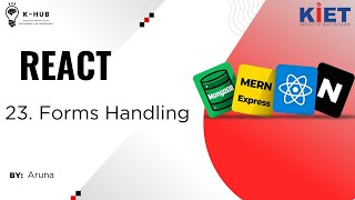 23. FORMS HANDLING IN REACT