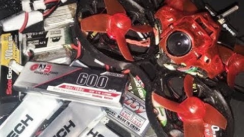 Eachine Trashcan GNB 600 mAh Battery Flight time RC Drone Test Review