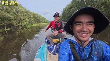 Câu cá lóc Tràm Chim, phát hiện nhiều bãi quá đẹp của thiên nhiên