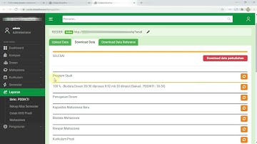 SIAKAD - Download Data Dosen dari Feeder PDDIKTI