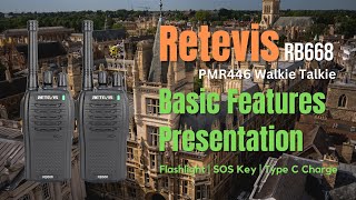 Retevis RB668 Walkie Talkie Features Presentation | PMR 446 Business Radio | Basic Features Showcase screenshot 5