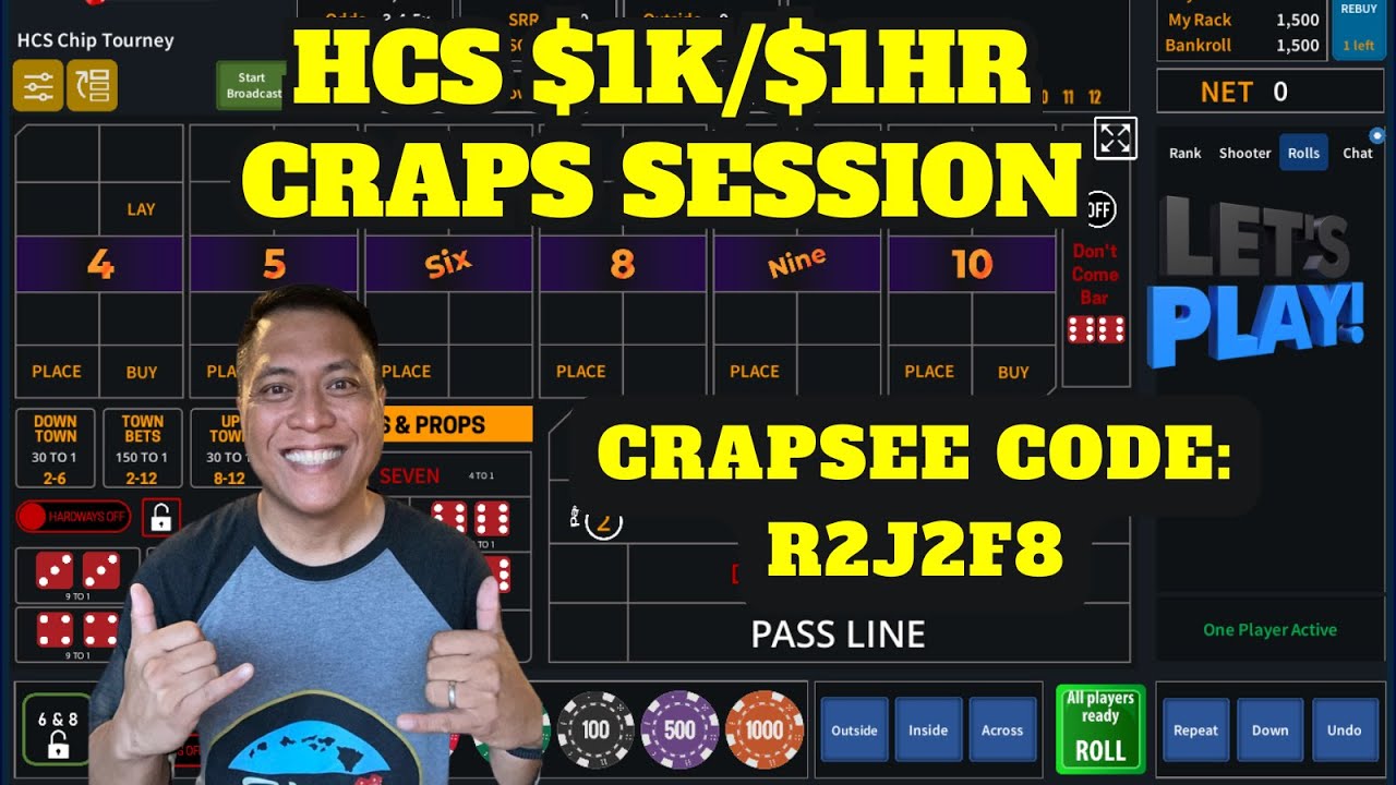 You got $1K and 1 Hour on the Craps Table! Can you make Profit? Crapsee ...