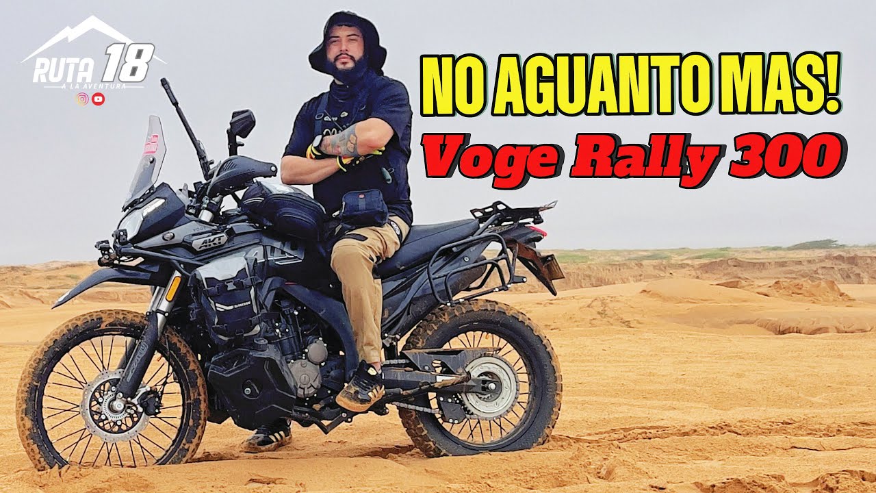 🚨 ¡NO AGUANTÓ MÁS! Voge Rally 300 con pasajero al límite de velocidad