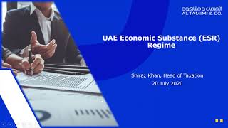An Introduction To Economic Substance Regulations Led By Al Tamimi
