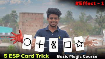 ESP Mentalism Card Trick - 1 | Basic Magic Course LESSON 14, By Tutorial Guruji  | Hindi
