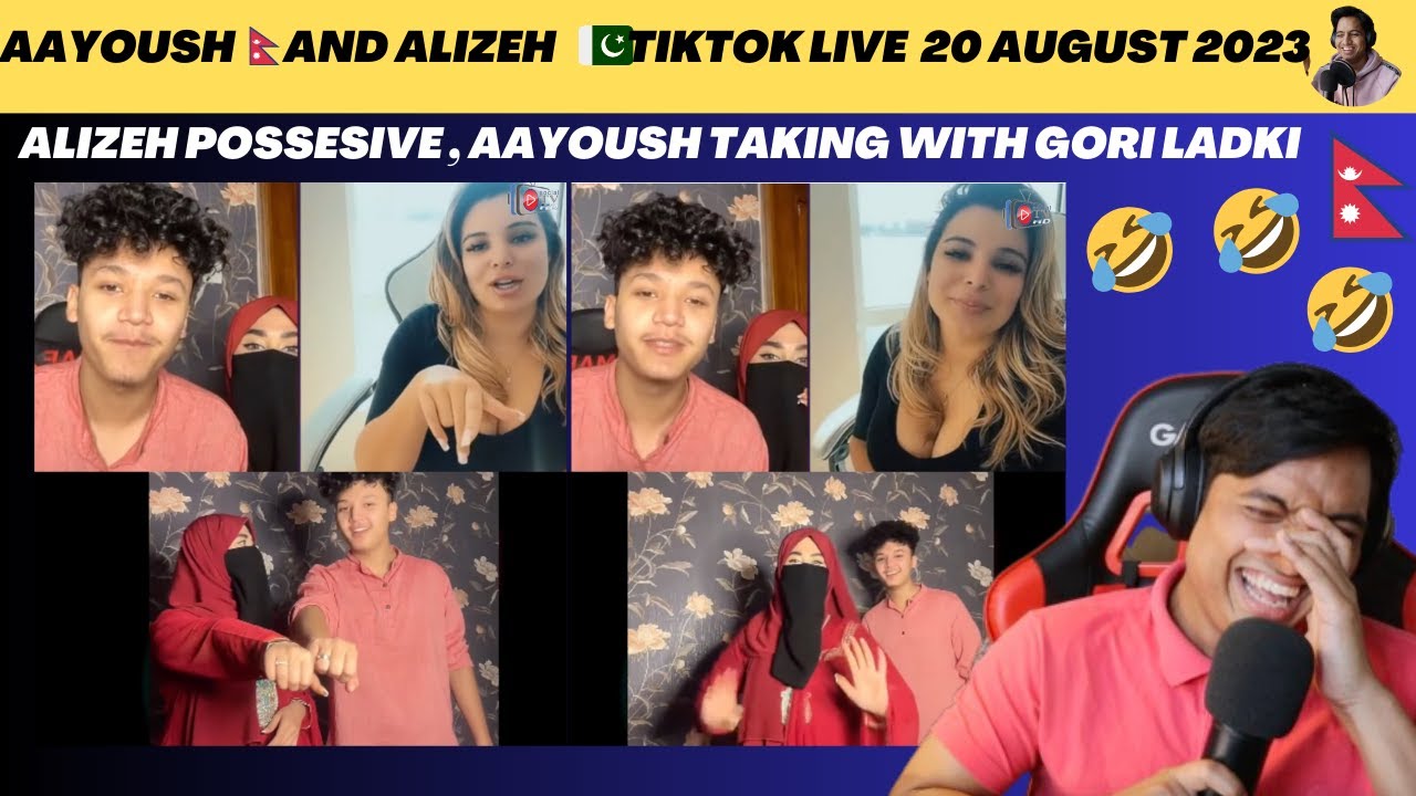 ALIZEH 🥷 JEALOUS AS AAYOUSH TALKING WITH GORI LADKI 😂😂 | 🔴 LIVE 20 AUGUST |Reaction Video