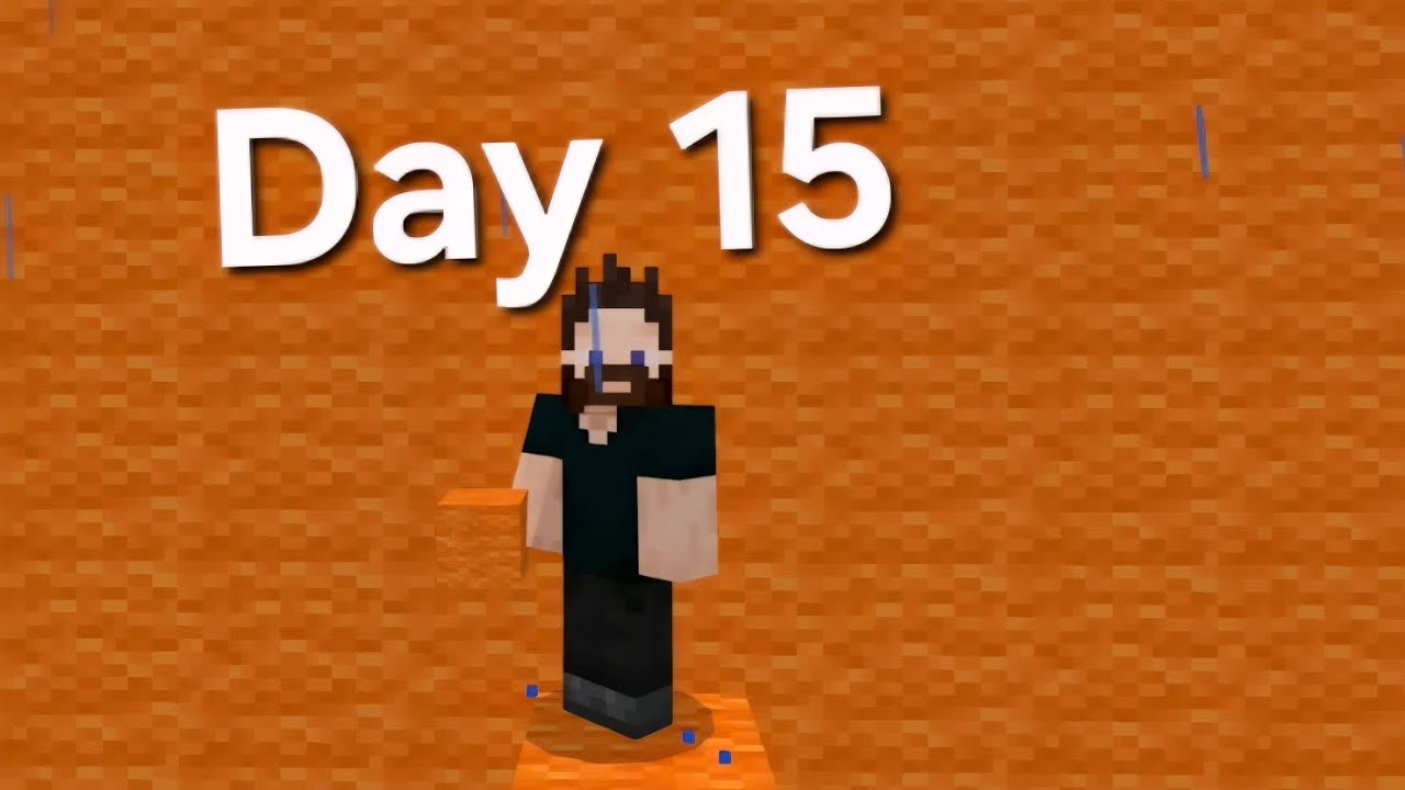Place a block every day of the year on Minecraft Day 15 - YouTube