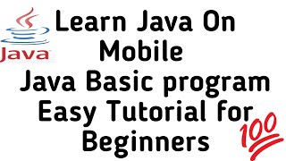 Java Programming on Mobile (Basic Program of Java) screenshot 4