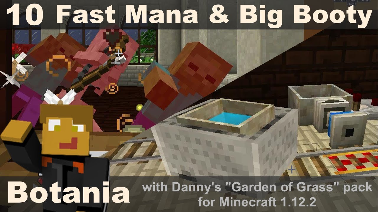 Botania E10 - Loonium Mob Grinder & Mana Rail Transit - YouTube