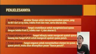 Struktur data linier - QUEUE, MENGGUNAKAN ARRAY DENGAN INIPUTAN.