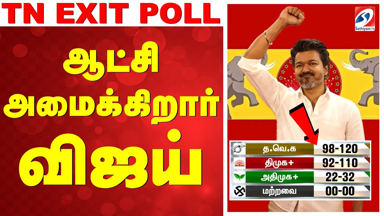 TN EXIT POLL 2026 | Tamil Nadu Election Prediction | TN Assembly ...