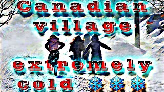 canada Канада Canadian village extremely cold иммиграция в Канаду