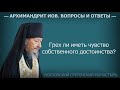 Грех ли иметь чувство собственного достоинства? Архимандрит Иов (Гумеров) #духовная_жизнь