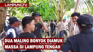 Two Motorcycle Thieves Beaten by Mob in Central Lampung